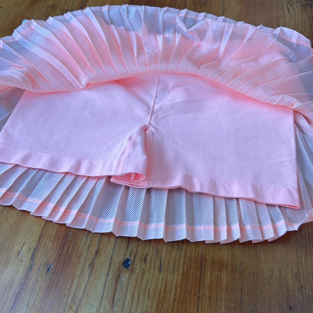 FP Movement Free People FP Women's Rally Ruffle Mini Skirt M/L peach pink new - Picture 8 of 8